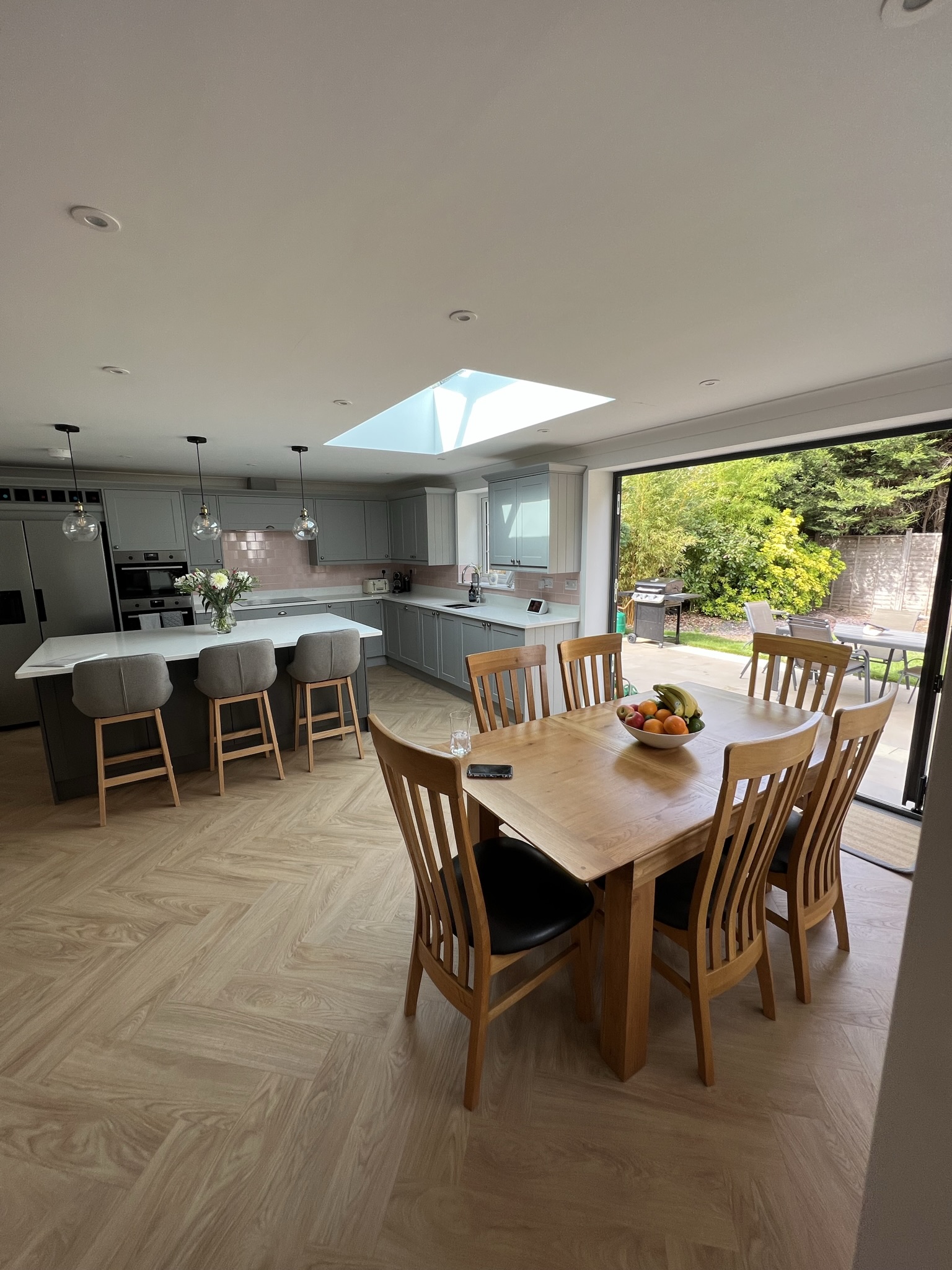 An overall view of the kitchen