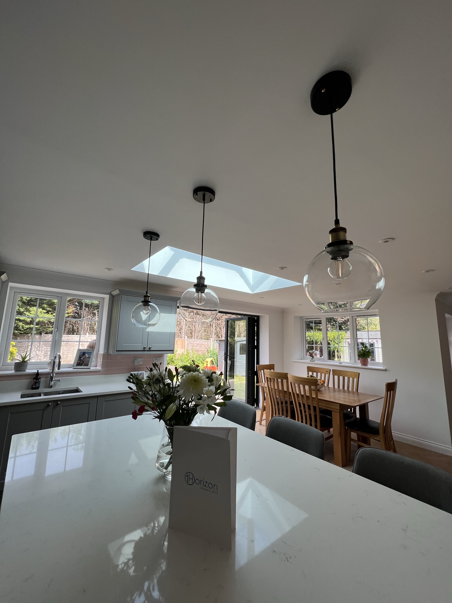 Another view of the kitchen looking at the exterior