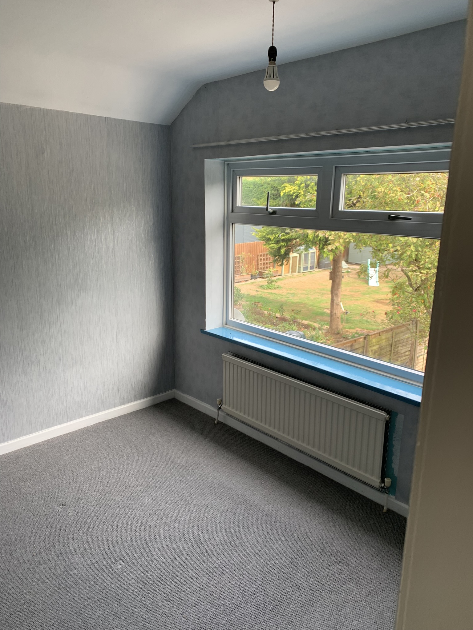 A picture of one of the room in blue