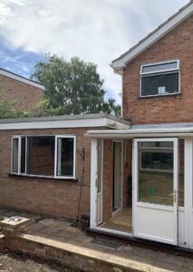 An exterior picture of the rear garden area