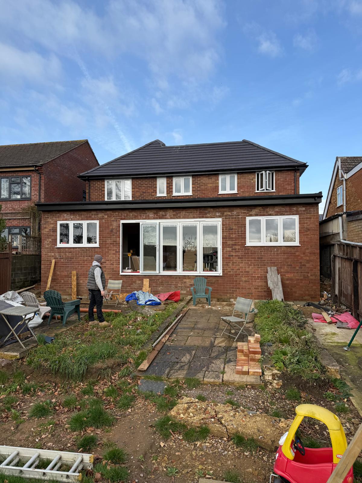 A finished picture of the single storey rear extension