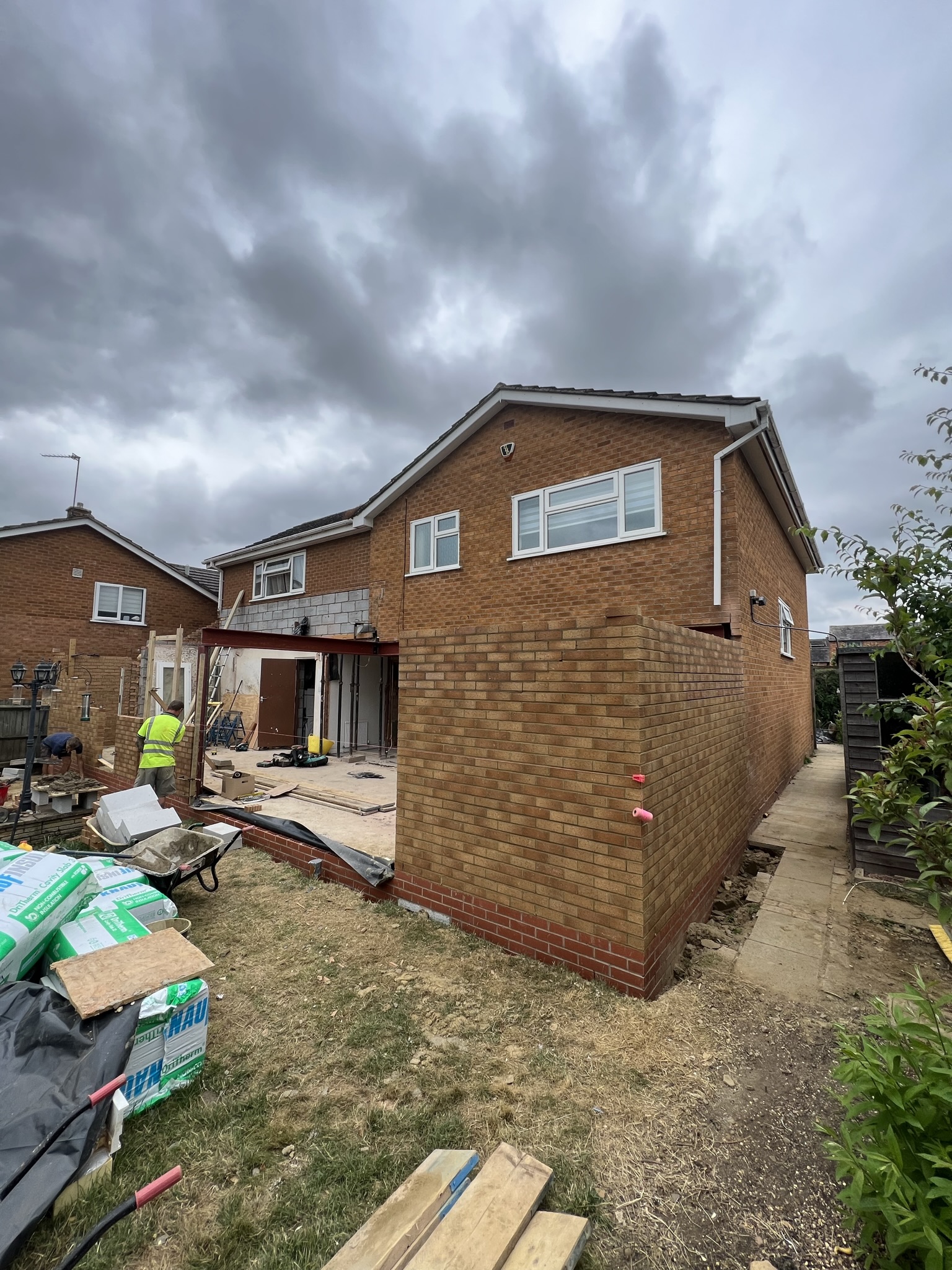 Side picture of rear extension