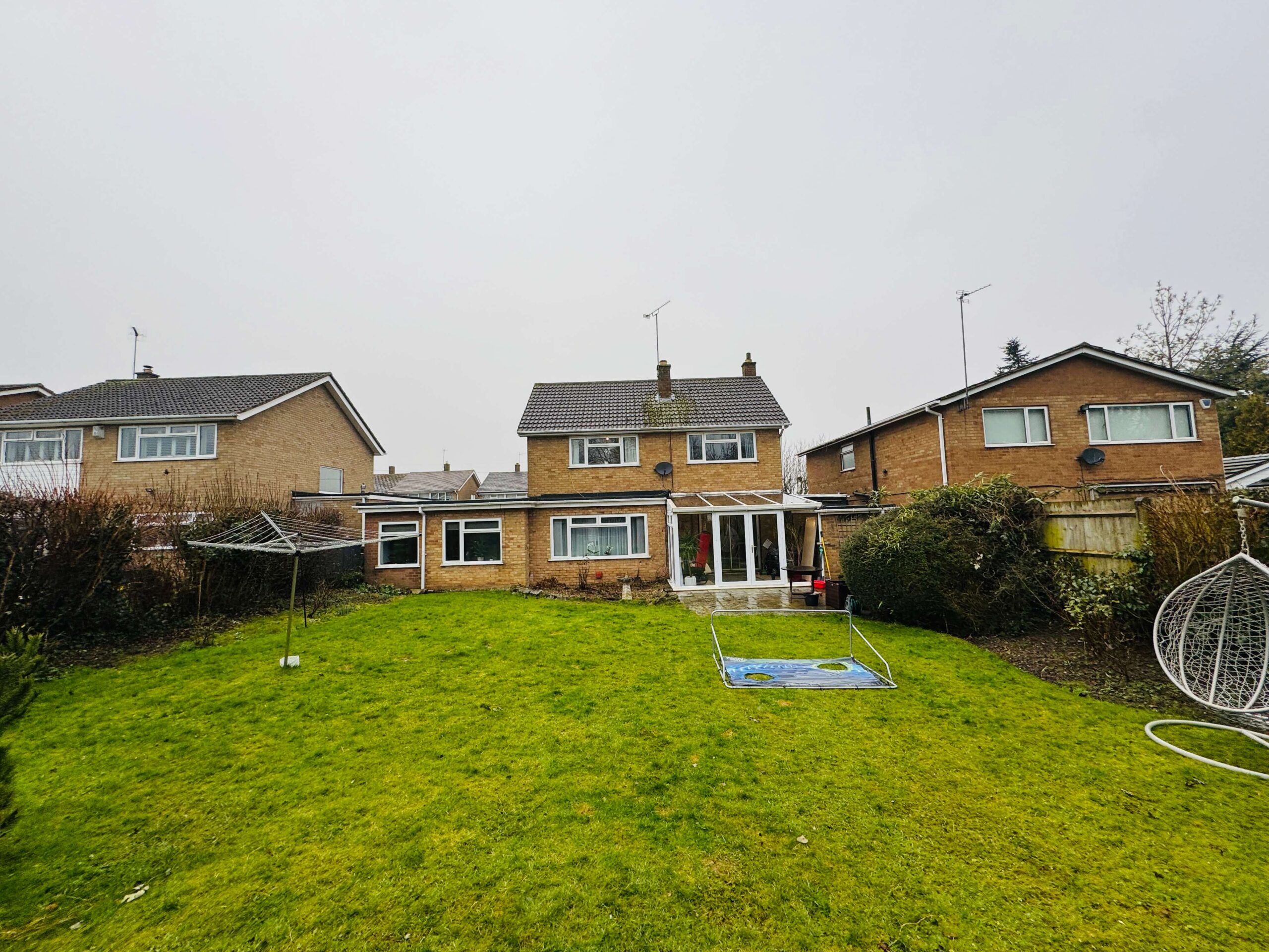 A garden view of before the rear extension