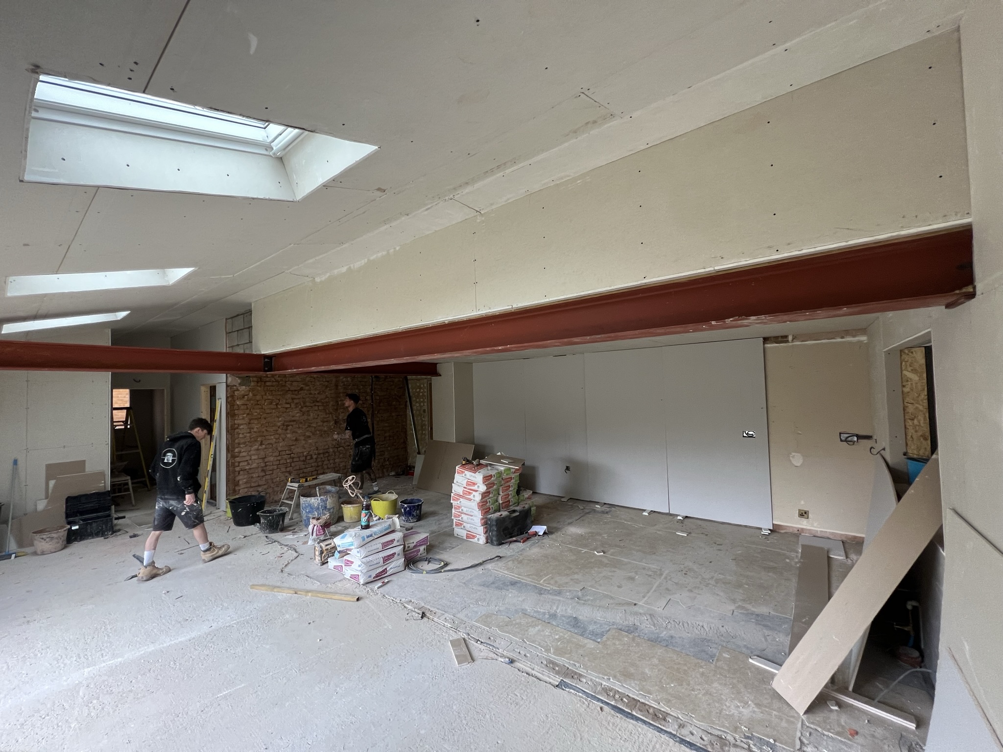 Closer picture of the renovation progresss